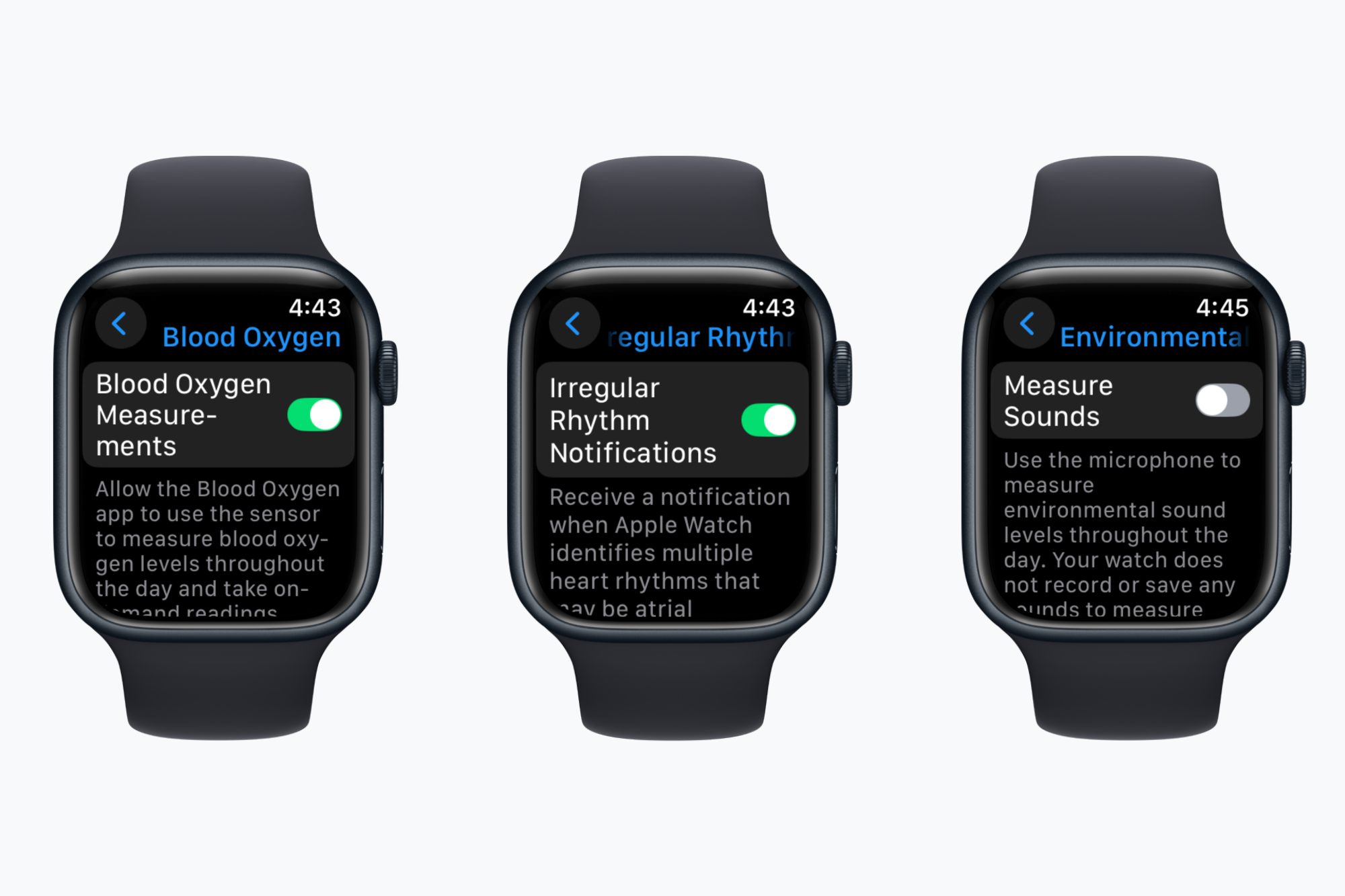 Turn off health features you don't need on Apple Watch.